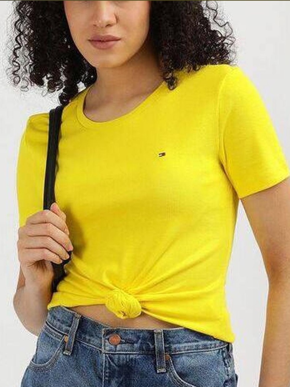 Tommy Hilfiger Bright Yellow Short-Sleeve Crew Tee